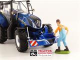 Tractor bumper blue