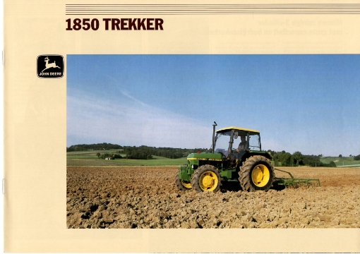 Afbeeldingen van John Deere 1850 folder