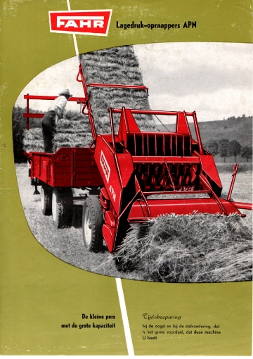 Afbeeldingen van Fahr lagedrukpers folder