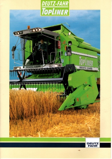 Afbeeldingen van Deutz-Fahr Topliner maaidorser folder