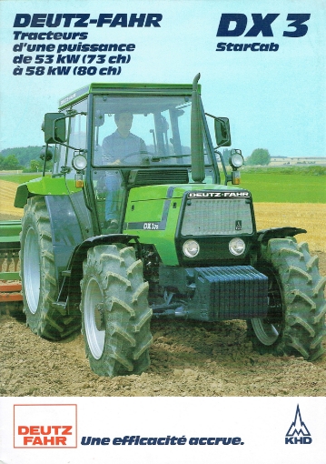 Afbeeldingen van Deutz-Fahr DX3 starcab folder