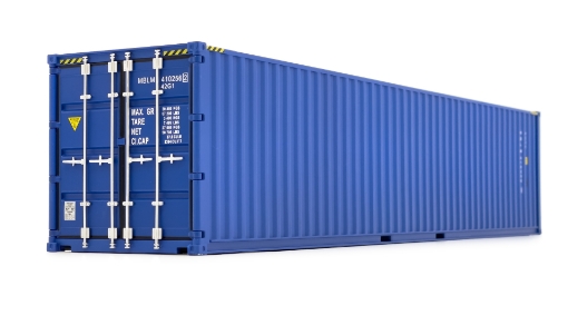 Afbeeldingen van Zeecontainer40 voet blauw