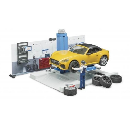 Afbeeldingen van Garageset met sportwagen