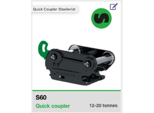 Afbeeldingen van Steelwrist S60 snelkoppeling