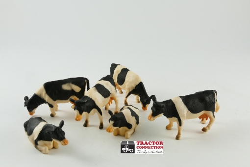 Afbeeldingen van Set zwartbonte koeien