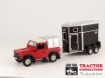 Afbeeldingen van Landrover Defender met paardentrailer