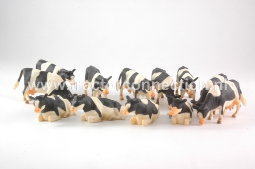 Afbeeldingen van Set zwartbonte koeien
