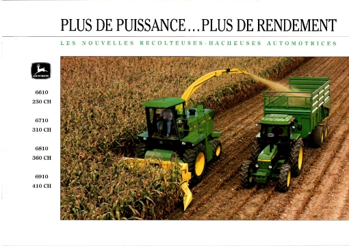 Afbeeldingen van John Deere 6000 serie hakselaar folder