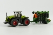 Afbeeldingen van Claas Xerion met Amazone zaaimachine