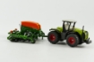 Afbeeldingen van Claas Xerion met Amazone zaaimachine