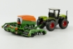 Afbeeldingen van Claas Xerion met Amazone zaaimachine