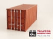 Afbeeldingen van Zeecontainer 20 voet terracotta