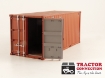 Afbeeldingen van Zeecontainer 20 voet terracotta