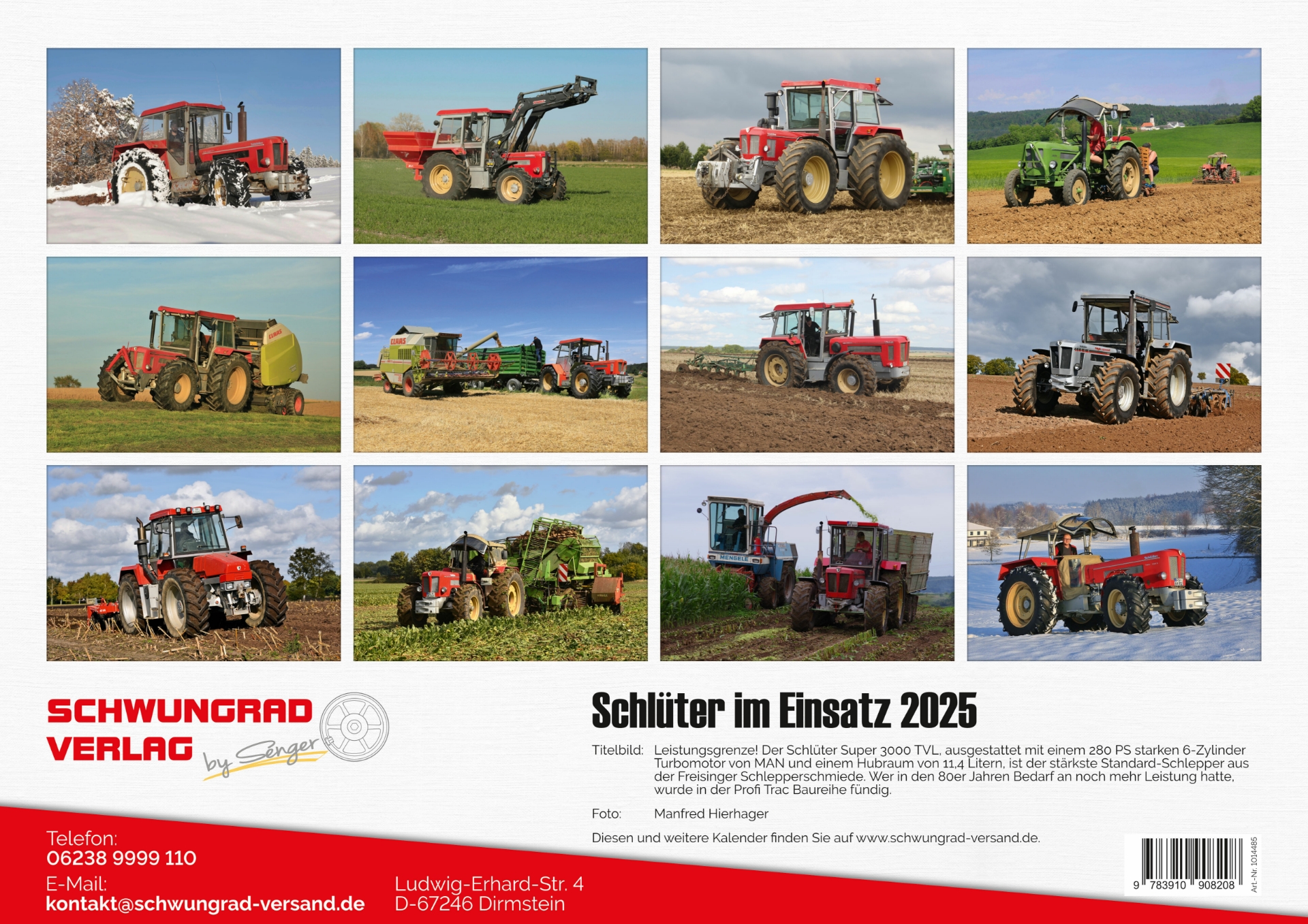 Schlüter trekker kalender 2025 Tractor Connection Specialist in