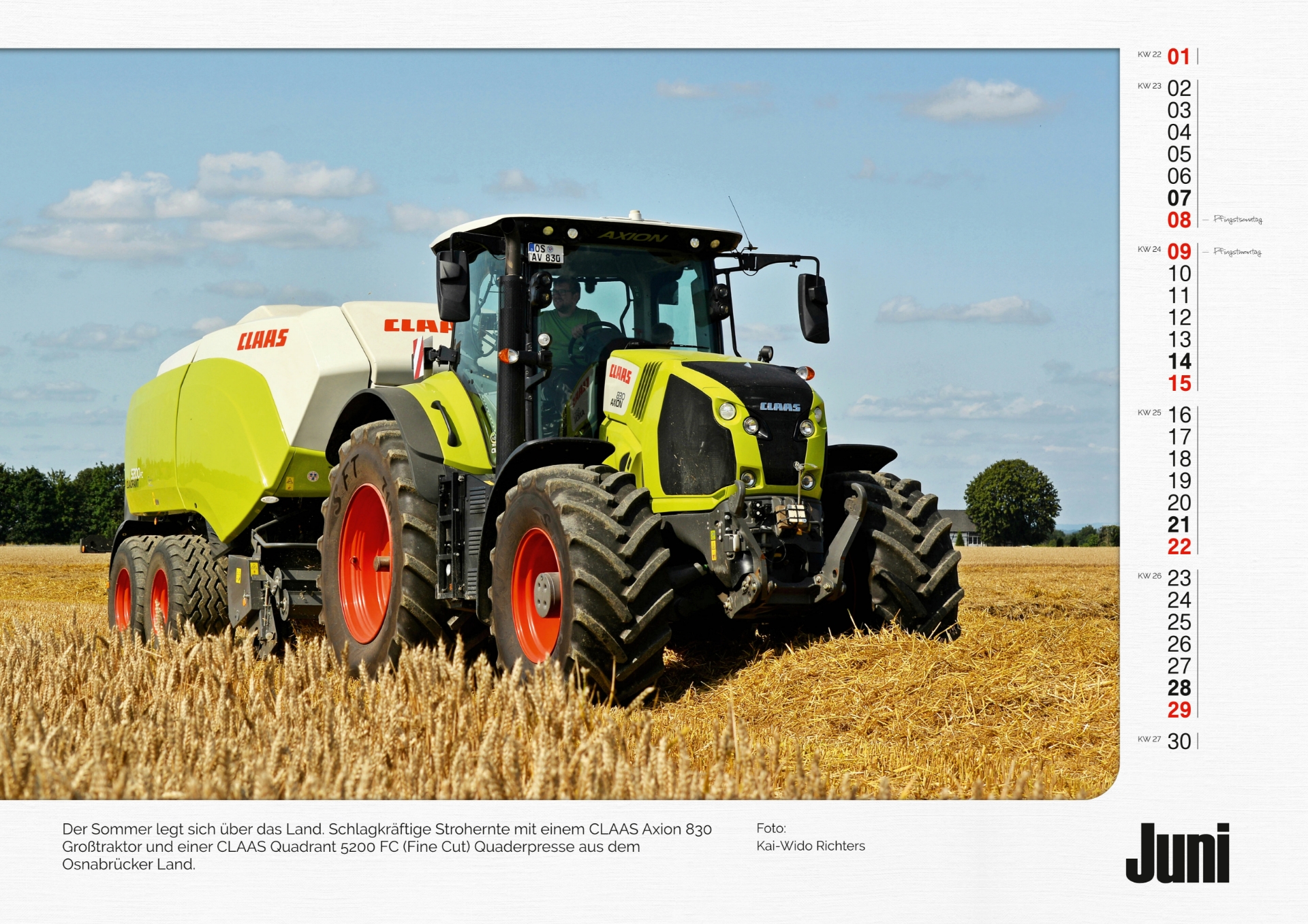 Claas trekker kalender 2025 Tractor Connection Specialist in