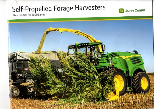 Afbeeldingen van John Deere 8000 serie hakselaar folder